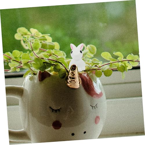 MOTHNUR 30 Stück Teiliges Miniatur Kaninchen aus Hochwertigem Resin Wetterfeste Mini landschaftsdeko für Garten Schreibtisch und Indoor Kompakte Stilvoll und Langlebig für DIY Feengärten von MOTHNUR