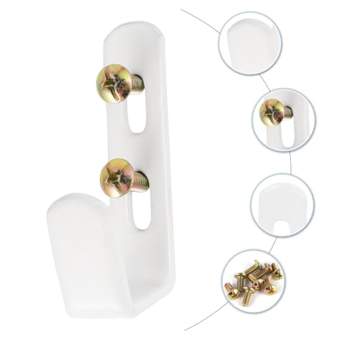 MOTHNUR 4 STÜCKE Teiliges Leiterhaken Robustem Material Praktische Wandhalterungen zum Aufhängen von Etagenbett leitern im Schlafzimmer Einfache Schraubmontage für Holzleitern und Treppen von MOTHNUR