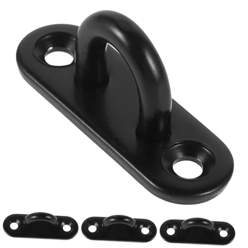 MOTHNUR 4 Stk. Edelstahl U Haken Pad Eye Plate Wand und Deckenhaken Rostfrei Einfache Montage Vielseitig für Hängematten Seile Lampen Kompakt Robust Langlebig von MOTHNUR