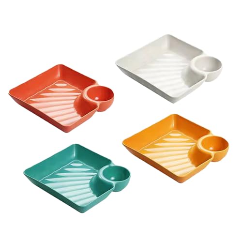 MOTHNUR 4 Stück Quadratische Snackplatte Knödel Servierplatte Knödelteller Vorspeiseplatte Vorspeisen-Servierplatte Dip-Sauce-Gericht Salatschale Saucenhalter Dessertplatte Speiseteller pp MOTHNUR 4 Stück Quadratische Snackplatte Knödel Servierplatte Knödelteller Vorspeiseplatte Vorspeisen-Servierplatte Dip-Sauce-Gericht Salatschale Saucenhalter Dessertplatte Speiseteller pp von MOTHNUR