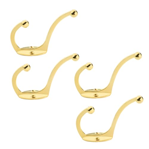 MOTHNUR 4 Stück Retro Garderobenhaken aus Robustem Zinklegierung Doppelte Wandhaken für Mäntel Hüte Schals Rostbeständig Einfache Montage für Garderobe Schrank Tür MOTHNUR 4 Stück Retro Garderobenhaken aus Robustem Zinklegierung Doppelte Wandhaken für Mäntel Hüte Schals Rostbeständig Einfache Montage für Garderobe Schrank Tür von MOTHNUR