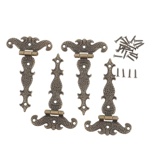 MOTHNUR 4 Stück Retro Scharniere aus Robustem Zinklegierung für Schmuckkästen Holzkisten Möbel Vintage Stil Vielseitig Einsetzbar Antik Grün Patina Dekorative Reparaturscharniere MOTHNUR 4 Stück Retro Scharniere aus Robustem Zinklegierung für Schmuckkästen Holzkisten Möbel Vintage Stil Vielseitig Einsetzbar Antik Grün Patina Dekorative Reparaturscharniere von MOTHNUR