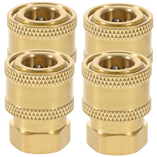 MOTHNUR 4 Stück Teiliges Gartenschlauch Adapter Hochdruck Schnellverbinder für Gartenschläuche Sprinkler und Wasserhähne Undichte Verbindungen Vermeiden von MOTHNUR