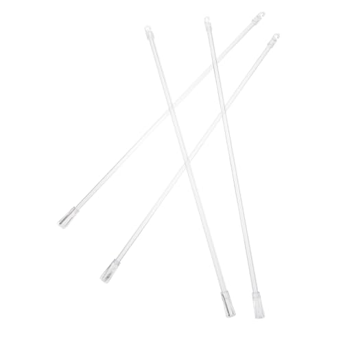 MOTHNUR 4 Stück Teiliges Transparente Jalousienstäbe aus Kunststoff mit Praktischem Schnappverschluss Robuste Bedienstäbe für Vertikale Fensterjalousien Geeignet für Wohn Büroräume von MOTHNUR