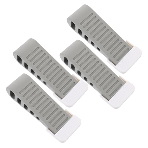 MOTHNUR 4 Stück Teiliges Türstopper Rutschfestem Gummi Stabiler Bodentürkeil für Holz Glas Stahltüren Schützt vor Türschäden durch Anschlag Geeignet für Büro und Zuhause Einfache Nutzung von MOTHNUR