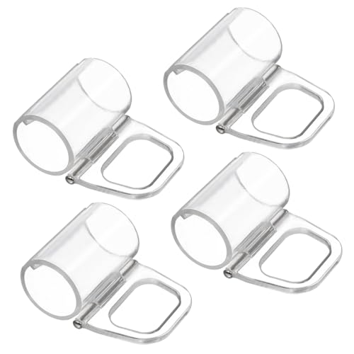 MOTHNUR 4 Stück Valance Fixing Clips Transparent für Jalousien und Rollos Langlebige Gardinenklammern zur Einfachen Befestigung Robustes Material Unauffälliges Design für von MOTHNUR