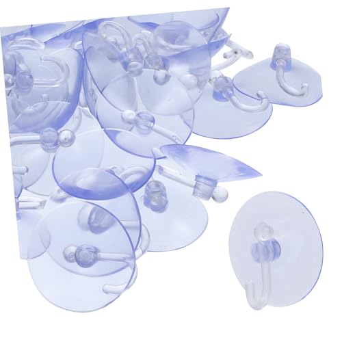 MOTHNUR 40 Stück Transparente Saugnapf Haken mit Starkem Halt Wiederverwendbare Fenster Saugnäpfe ohne Bohren Multifunktionale Wand Türhaken für Bad Küche Babybereich Platzsparende MOTHNUR 40 Stück Transparente Saugnapf Haken mit Starkem Halt Wiederverwendbare Fenster Saugnäpfe ohne Bohren Multifunktionale Wand Türhaken für Bad Küche Babybereich Platzsparende von MOTHNUR