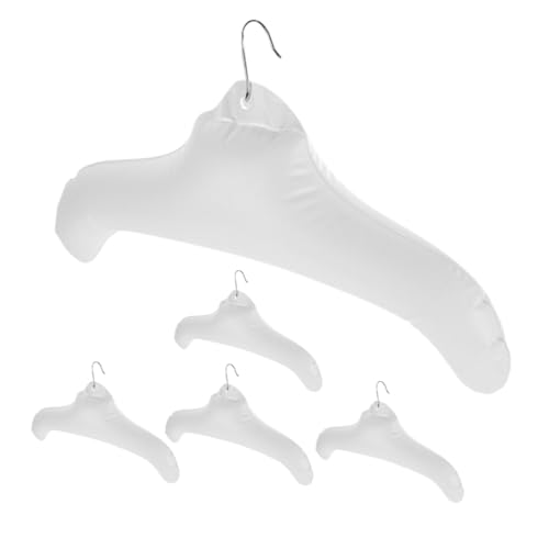 MOTHNUR 5 Stück Teiliges Faltbares Reise Kleiderbügel aus Robustem Rutschfestem PVC Aufblasbar und Platzsparend für Geschäftsreisen und Bequeme Aufbewahrung von MOTHNUR