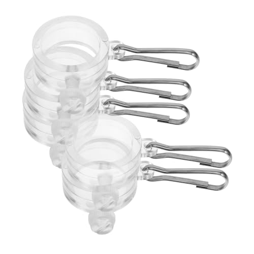 MOTHNUR 5 Stück Teiliges Flaggenbefestigungsset Robustem PC Material Stabile Fahnenmast Clips und Ringe für Sicheren Halt bei Wind für Konferenzräume und Outdoor Einsatz Einfache und von MOTHNUR