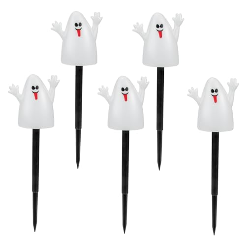 MOTHNUR 5 Stück Teiliges Halloween Spuk Erdstecker Wetterfeste Gartenstecker mit Lebensechten Geistformen Dekorative Rasendeko für Außenbereich Halloween Party Gartendekoration MOTHNUR 5 Stück Teiliges Halloween Spuk Erdstecker Wetterfeste Gartenstecker mit Lebensechten Geistformen Dekorative Rasendeko für Außenbereich Halloween Party Gartendekoration von MOTHNUR