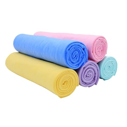 MOTHNUR 5 Stück Teiliges PVA Haustier Badetuch Schnell Trocknendes Ultra Saugfähiges Hundetuch Wiederverwendbar Leichtes Mikrofaser Handtuch für Hunde und Katzen für Zufällige Farbe MOTHNUR 5 Stück Teiliges PVA Haustier Badetuch Schnell Trocknendes Ultra Saugfähiges Hundetuch Wiederverwendbar Leichtes Mikrofaser Handtuch für Hunde und Katzen für Zufällige Farbe von MOTHNUR