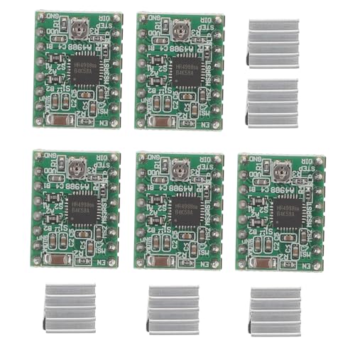 MOTHNUR 5 Stück Teiliges Schrittmotor-treiber-modul mit Kühlkörper Einstellbare Stromregelung Schrittauflösung Kompatibel Drucker und Cnc-maschinen MOTHNUR 5 Stück Teiliges Schrittmotor-treiber-modul mit Kühlkörper Einstellbare Stromregelung Schrittauflösung Kompatibel Drucker und Cnc-maschinen von MOTHNUR