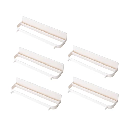 MOTHNUR 5 Stück Teiliges Wand schuhregal aus Beige Selbstklebender Bohrfreier Wandhalter für Hausschuhe und Handtücher Platzsparender Organizer für Badezimmer und Flur Einfache Montage von MOTHNUR