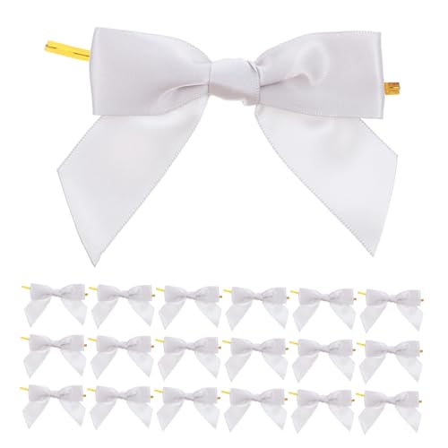 MOTHNUR 50 Stück Satin Geschenkband Schleifen Vorgebunden für Tortendekoration Wiederverwendbar Elegante Partydeko für Hochzeit Geburtstag und Shower Stilvolle Verzierung MOTHNUR 50 Stück Satin Geschenkband Schleifen Vorgebunden für Tortendekoration Wiederverwendbar Elegante Partydeko für Hochzeit Geburtstag und Shower Stilvolle Verzierung von MOTHNUR