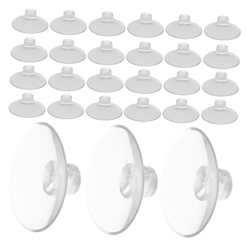 MOTHNUR 50 Stück Saugnapf Haken mit Offenem Design Schwere PVC Sauger Kabelmanagement für Küche Bad Robuste Halterung zur Platzsparenden Organisation von MOTHNUR