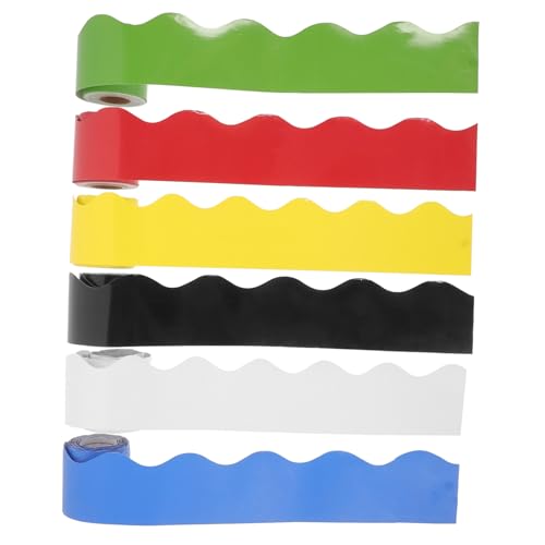 MOTHNUR 6 Rollen Wasserfeste Pinnwand Bordüren Aufkleber Border Trim Dekoration für Klassenzimmer Büro Tafel Fenster DIY Zuschneidbar und Vielseitig Einsetzbar MOTHNUR 6 Rollen Wasserfeste Pinnwand Bordüren Aufkleber Border Trim Dekoration für Klassenzimmer Büro Tafel Fenster DIY Zuschneidbar und Vielseitig Einsetzbar von MOTHNUR
