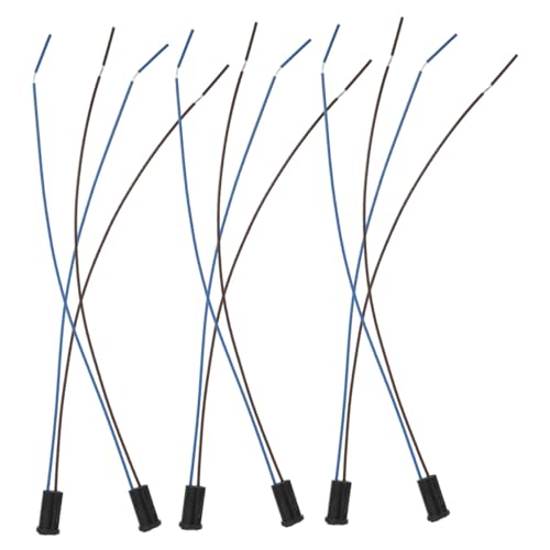 MOTHNUR 6 Stück Lampensockel aus Robustem Kunststoff Langlebige Miniaturfassung für LED Leuchtmittel DIY Beleuchtung Zuhause Büro Gewerbe von MOTHNUR