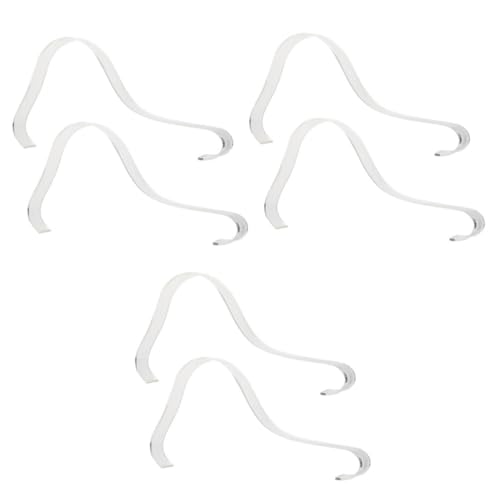 MOTHNUR 6 Stück Teiliges Acryl Schuhdisplay Transparentes Elastisches Sandalenhalter Regal Platzsparend Modisch Leichter Schuhständer für Damenschuhe und Pumps von MOTHNUR