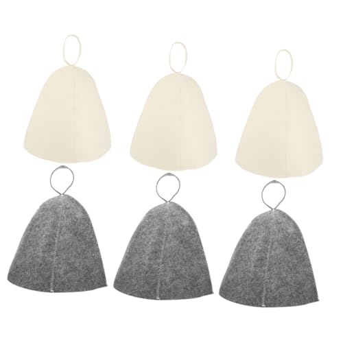 MOTHNUR 6 Stück Teiliges Filz Saunahüte für Saunagänger Dickes Saugfähiges Material Komfortable Leichte Badekappen für Sauna und Haushaltsbäder Atmungsaktive Wärmedämmung Weiß MOTHNUR 6 Stück Teiliges Filz Saunahüte für Saunagänger Dickes Saugfähiges Material Komfortable Leichte Badekappen für Sauna und Haushaltsbäder Atmungsaktive Wärmedämmung Weiß von MOTHNUR