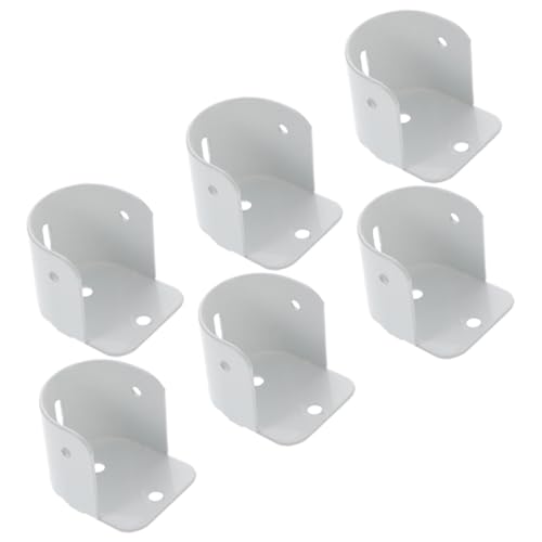 MOTHNUR 6 Stück Teiliges Kleiderstangenhalter aus Robustem Eisen Rostfrei U förmige Öffnung für Einfache Montage Vielseitig Einsetzbar für Schrank Bad Fenster und Balkon Weiße MOTHNUR 6 Stück Teiliges Kleiderstangenhalter aus Robustem Eisen Rostfrei U förmige Öffnung für Einfache Montage Vielseitig Einsetzbar für Schrank Bad Fenster und Balkon Weiße von MOTHNUR