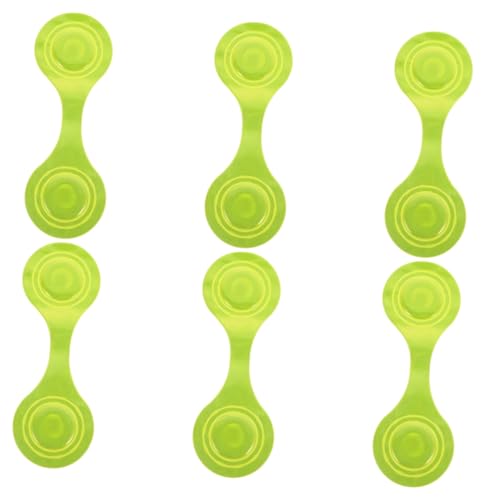 MOTHNUR 6 Stück Teiliges Magnetischer Reflektierender Clips aus Langlebigem PVC für Schulranzen Kleidung Hundegeschirr Verbesserte Sichtbarkeit bei Nacht Vielseitig und Leicht für von MOTHNUR