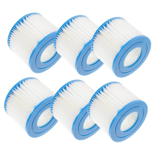 MOTHNUR 6 Stück Teiliges Poolfilterkartuschen Vi Ersatzfilter für Schwimmbad und Spa Pumpen Kompatibel mit Bestway Wiederverwendbar Einfache Effektive Wasserreinigung für Klares MOTHNUR 6 Stück Teiliges Poolfilterkartuschen Vi Ersatzfilter für Schwimmbad und Spa Pumpen Kompatibel mit Bestway Wiederverwendbar Einfache Effektive Wasserreinigung für Klares von MOTHNUR