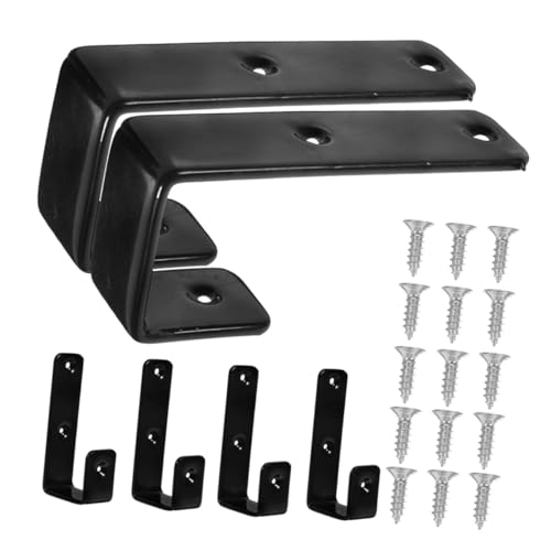 MOTHNUR 6 Stück Teiliges Schwere Eisenleiterhaken mit Beschichtung Stabile Treppenhaken für Etagenbetten Inklusive Schrauben Einfache Montage Langlebige Halterung für Sicheren Abstieg von MOTHNUR