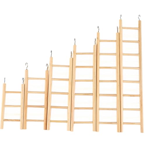 MOTHNUR 6 Stück Teiliges Vogelleiter aus Holz Kletterleiter für Wellensittiche und Nymphensittiche Klauenabnutzende Vogelleiter Hängendes Papageien Trainingsspielzeug Geeignet für MOTHNUR 6 Stück Teiliges Vogelleiter aus Holz Kletterleiter für Wellensittiche und Nymphensittiche Klauenabnutzende Vogelleiter Hängendes Papageien Trainingsspielzeug Geeignet für von MOTHNUR