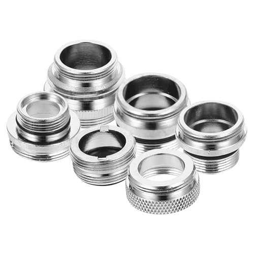 MOTHNUR 6 Stück Teiliges Wasserhahn Adapter für Spültisch und Gartenschlauch Verschiedene Einfache Installation Spritzwassergeschützt Passend für Gängige Küchen und Badezimmerarmaturen von MOTHNUR