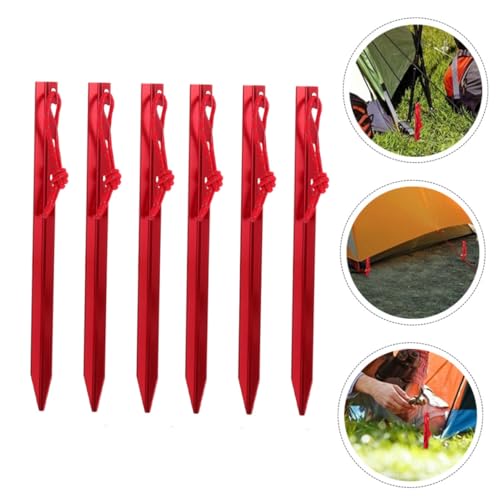MOTHNUR 6 Stück Teiliges Zelt Heringe aus Robustem Aluminiumlegierung Verstellbar mit Mehrzahniger Spitze für Sicheren Halt bei Outdoor Camping und Vielseitiger Nutzung MOTHNUR 6 Stück Teiliges Zelt Heringe aus Robustem Aluminiumlegierung Verstellbar mit Mehrzahniger Spitze für Sicheren Halt bei Outdoor Camping und Vielseitiger Nutzung von MOTHNUR