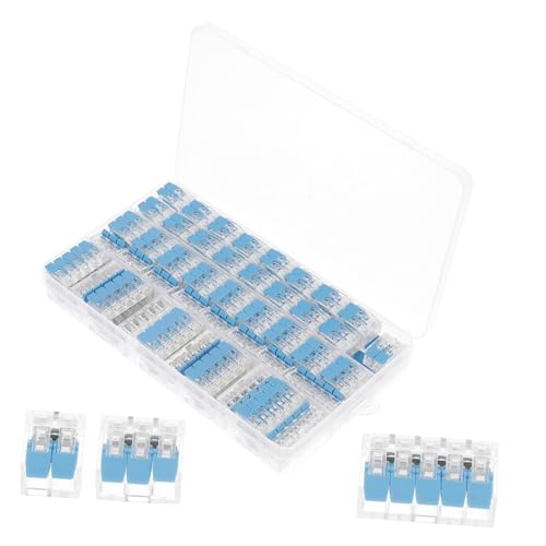 MOTHNUR 75 Stück Teiliges Hebelklemmen Set für Kabelverbinder Transparent mit Prüfloch Sichere Elektrische Verbindung Kompakte Mehrfach Wire Splicing Klemmen Vielseitig für MOTHNUR 75 Stück Teiliges Hebelklemmen Set für Kabelverbinder Transparent mit Prüfloch Sichere Elektrische Verbindung Kompakte Mehrfach Wire Splicing Klemmen Vielseitig für von MOTHNUR