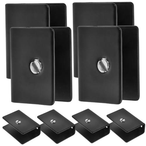 MOTHNUR 8 Stück Edelstahl Glas klemmhalter Robuste Spiegelhalter für Rahmenlose Spiegel Schwere Wandhalterung Sicherer Glasfixierer Modernes Design für Wohn Arbeitsbereiche von MOTHNUR