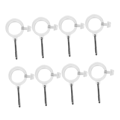MOTHNUR 8 Stück Fahnenpol -Halterring Fahnenmast Zubehör Transparent MOTHNUR 8 Stück Fahnenpol -Halterring Fahnenmast Zubehör Transparent von MOTHNUR