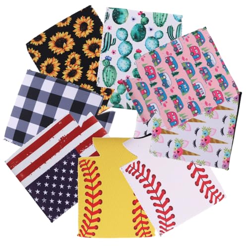 MOTHNUR 8 Stück Teiliges Neopren Dosenkühler Isolierende Kühlmanschetten für Bier Sodadosen Langlebige Can Cooler Hüllen für Outdoor Picknick Radfahren und Sommersaison MOTHNUR 8 Stück Teiliges Neopren Dosenkühler Isolierende Kühlmanschetten für Bier Sodadosen Langlebige Can Cooler Hüllen für Outdoor Picknick Radfahren und Sommersaison von MOTHNUR