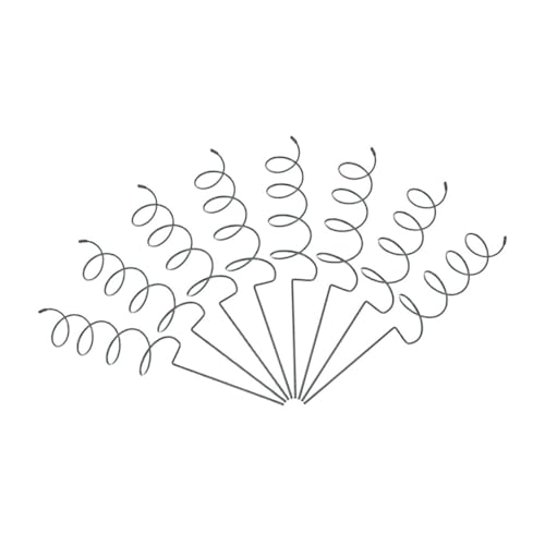 MOTHNUR 8 Stück Teiliges Spiral Pflanzenstützen Metall Robuste Einzelstammstützen für Zimmerpflanzen Spiralförmige Gartenstützen zur Unterstützung von Pflanzen Töpfen von MOTHNUR