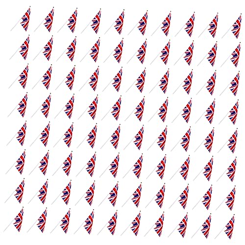 MOTHNUR 80 Stück Handheld Uk Flag Polyester Sport und Party Dekoration Farbecht und Reißfest Patriotische Feiern Fußball Events MOTHNUR 80 Stück Handheld Uk Flag Polyester Sport und Party Dekoration Farbecht und Reißfest Patriotische Feiern Fußball Events von MOTHNUR