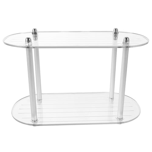 MOTHNUR Abnehmbares Aufbewahrungsregal aus Transparentem Material Modernes Display Kosmetikständer für Küche Bad und Schreibtisch Rechteckiges Multifunktionales Organizer Regal MOTHNUR Abnehmbares Aufbewahrungsregal aus Transparentem Material Modernes Display Kosmetikständer für Küche Bad und Schreibtisch Rechteckiges Multifunktionales Organizer Regal von MOTHNUR