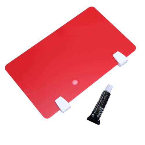 MOTHNUR Acryl-trennwand Schreibtisch Rote Büro-Desktop-partition Praktische Prüfungs-abtrennung Privatsphäre Schutzplatte für Schule und Büro von MOTHNUR