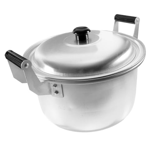 MOTHNUR Aluminiumlegierung Kochtopf Großer Nudel und Reistopf mit Doppeltem Griff Leichter Haushaltstopf zum Kochen Dünsten Wasserkocheinsatz für Gasherd Vielseitiger Küchentopf für von MOTHNUR