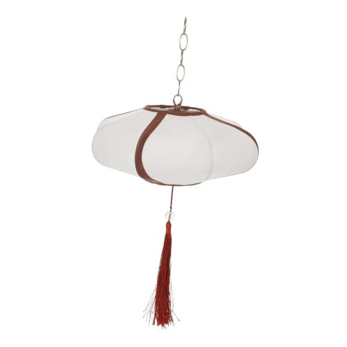 MOTHNUR Antike Stofflaterne Vintage Pendelleuchte Dekor Asiatische Laterne Hängelampenschirm Stofflaterne Lampenschirm Asiatischer Lampenschirm Laterne Requisite Retro von MOTHNUR