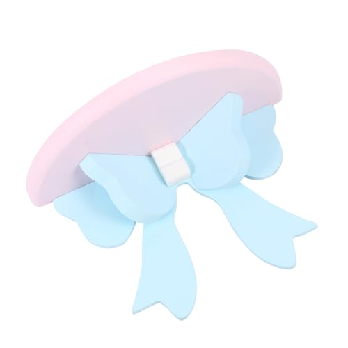 MOTHNUR Bowknot Förmiges Wandregal Holz Hängeregal Mädchenzimmer Deko Kleines Wandmontiertes Aufbewahrungsregal Blau von MOTHNUR