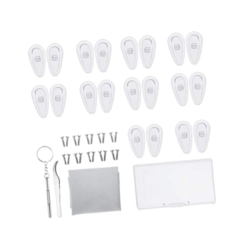 MOTHNUR Brillen Reparatur Nasenpads Ersatzteile mit Multifunktionalem Schraubendreher für Komfortable und Langlebige Brillenpflege Geeignet für Verschiedene Brillenmodelle MOTHNUR Brillen Reparatur Nasenpads Ersatzteile mit Multifunktionalem Schraubendreher für Komfortable und Langlebige Brillenpflege Geeignet für Verschiedene Brillenmodelle von MOTHNUR
