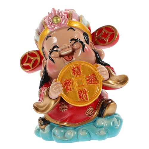MOTHNUR Chinesische Gott des Reichtums Statue Resin Desktop Dekoration Glücksbringer Feng Shui Figur für Zuhause Büro MOTHNUR Chinesische Gott des Reichtums Statue Resin Desktop Dekoration Glücksbringer Feng Shui Figur für Zuhause Büro von MOTHNUR