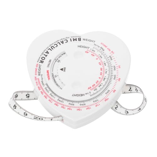 MOTHNUR Doppelseitiges Bmi Körpermaßband Flexibel Selbstaufrollend Präzises Fitness Messband für Taillen Hüftumfang Gesundheitskontrolle Geeignet von MOTHNUR