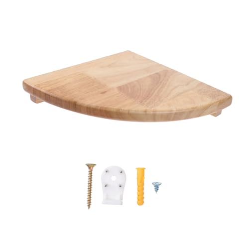 MOTHNUR Eckregal Wandregal in Fächerform mit Abgerundeten Kanten Wasserfestes Umweltfreundliches Wand-eckboard für Küche Schlafzimmer Büro von MOTHNUR