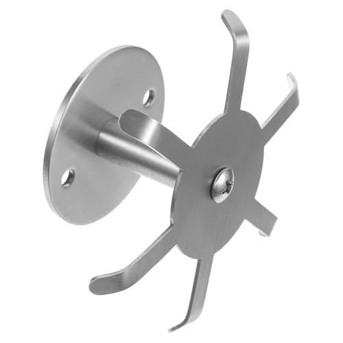 MOTHNUR Edelstahl Drehbarer Küchenhaken Mehrzweck Utensilienhalter Schwerlast Haken Für Schrank Bad Wohnzimmer Ohne Bohren von MOTHNUR