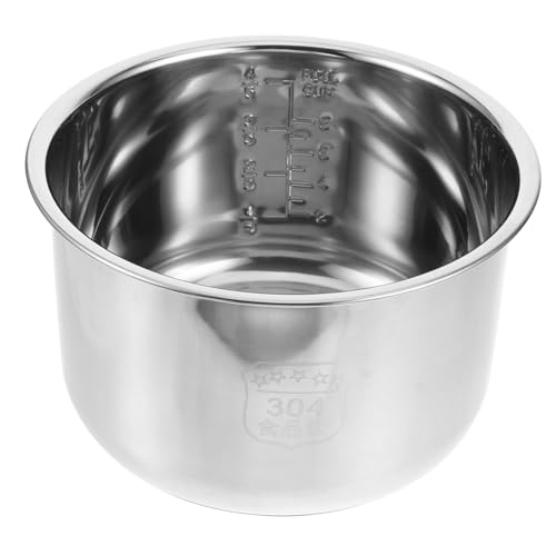 MOTHNUR Edelstahl Innentopf für Reiskocher Langlebig Antihaftbeschichtet Wärmeleitung Passend für Multikocher für Haushalt Hotel und Dormitory von MOTHNUR