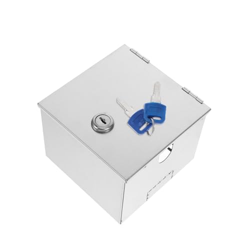 MOTHNUR Edelstahl Steckdosen Schutzbox Wetterfest Abschließbar Diebstahlschutz Elektrische Abdeckung Kompatibel Wetterbeständig für Außenbereiche von MOTHNUR