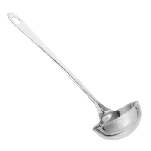 MOTHNUR Edelstahl Suppenkelle mit Doppel ausgießer Langlebige Schöpfkelle für Links Rechtshändige Nutzer Auslaufsicheres Design Vielseitiger Küchenlöffel zum Servieren von Suppe und MOTHNUR Edelstahl Suppenkelle mit Doppel ausgießer Langlebige Schöpfkelle für Links Rechtshändige Nutzer Auslaufsicheres Design Vielseitiger Küchenlöffel zum Servieren von Suppe und von MOTHNUR