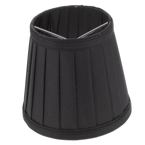 MOTHNUR Eleganter Schwarzer Lampenschirm aus Robustem Stoff Kleiner Lampenschirm für Decken Wandleuchten für Wohnzimmer Schlafzimmer Hotel und Büro Staubschützende Lichtabdeckung von MOTHNUR